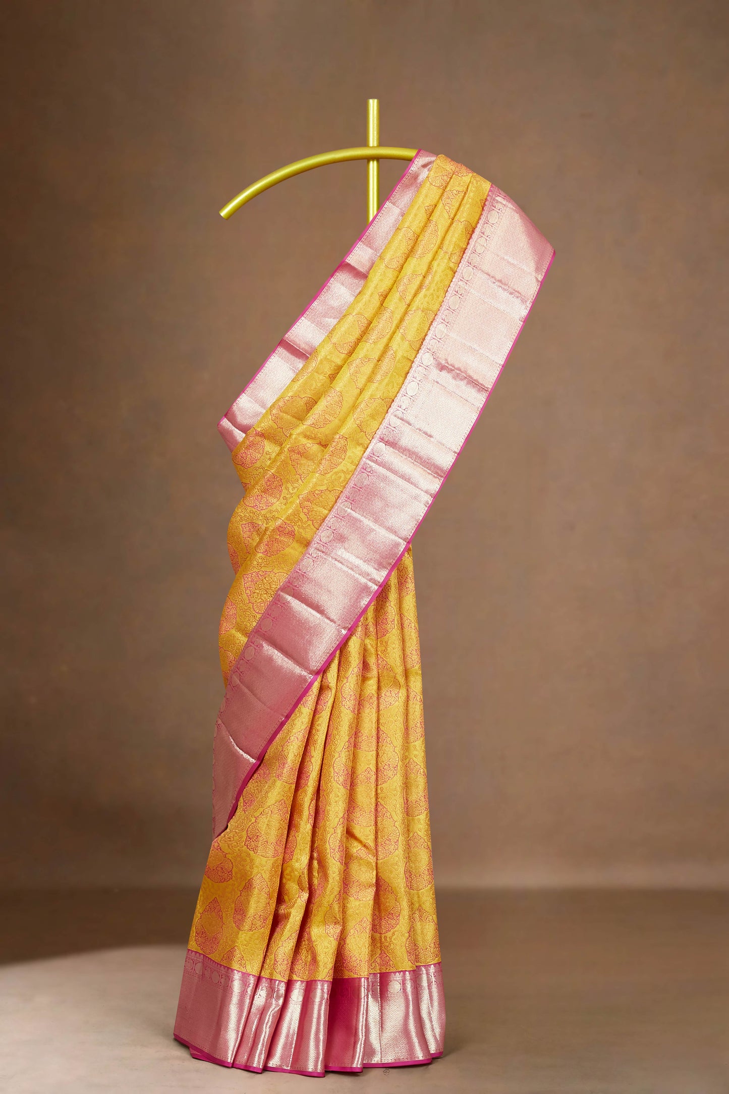 Yellow pattu sarees