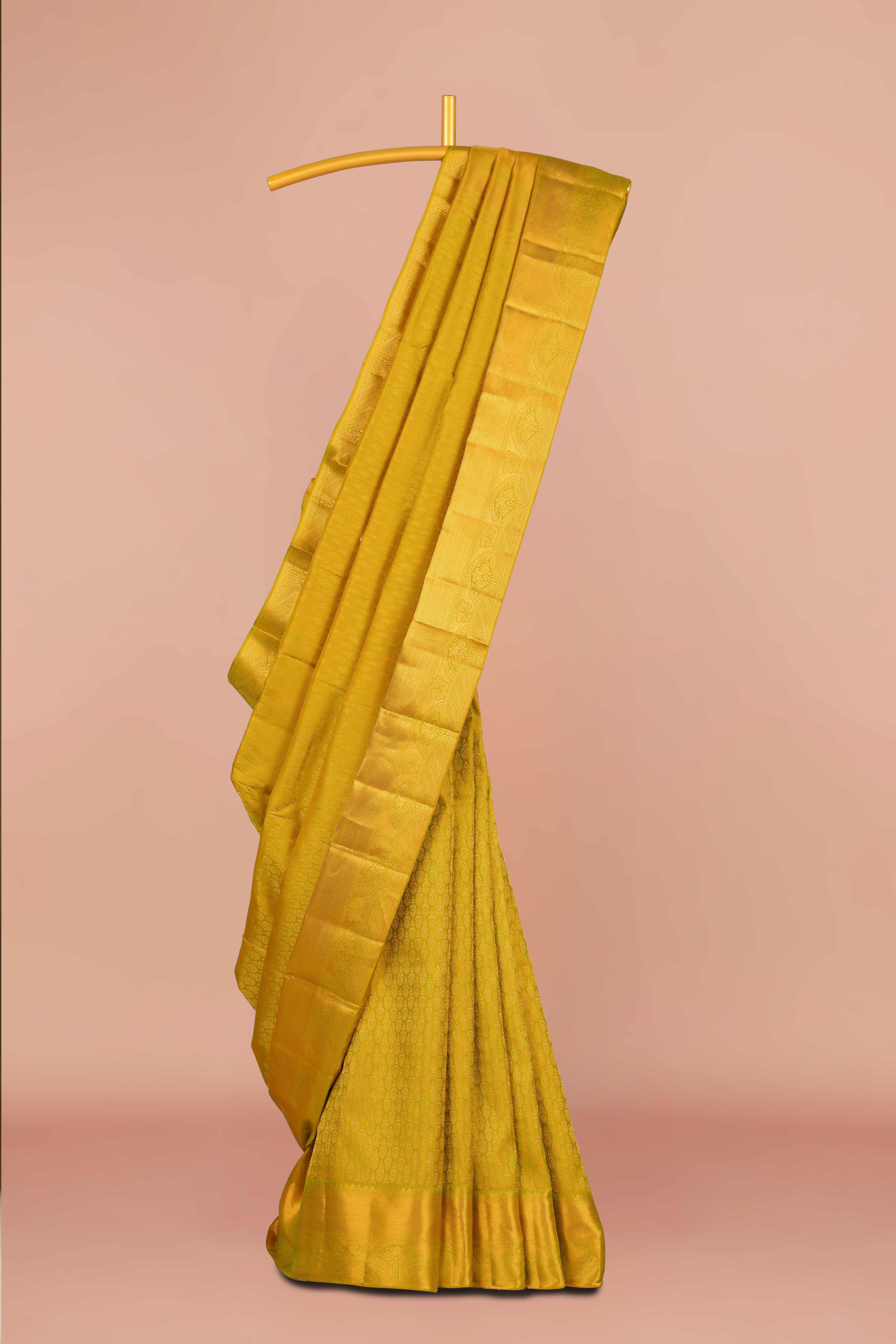 Yellow pattu silk sarees