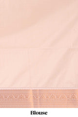 Yellow saree with sandal blouse