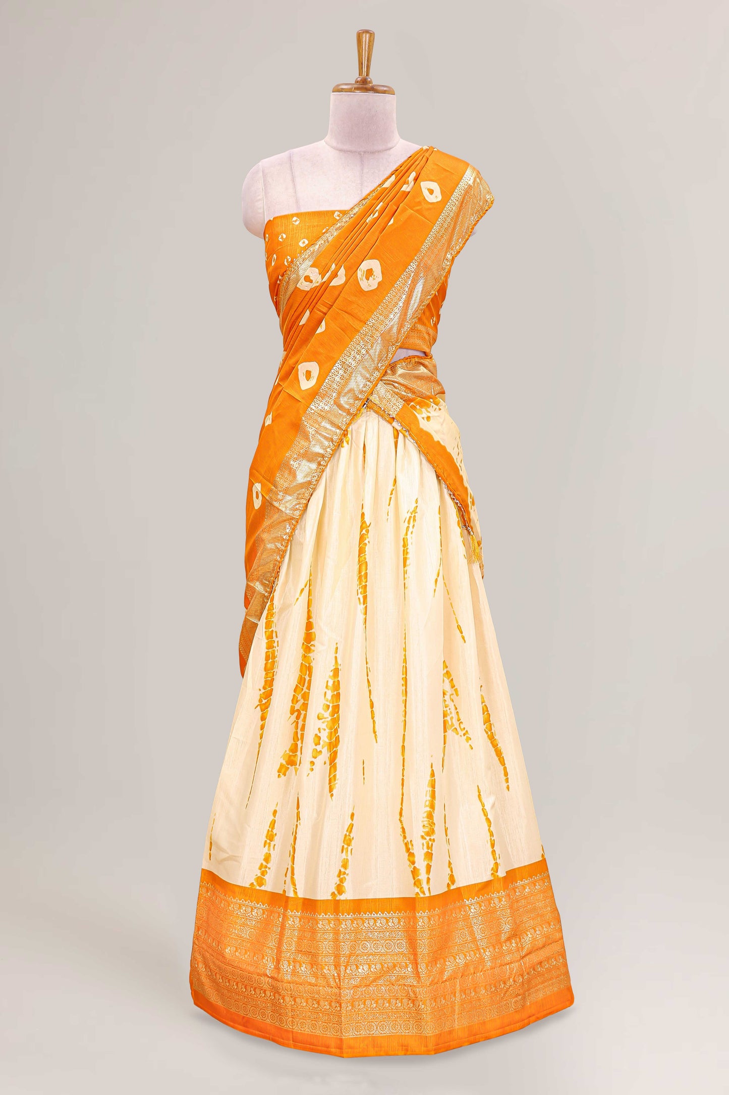 Yellow stonework festive attire