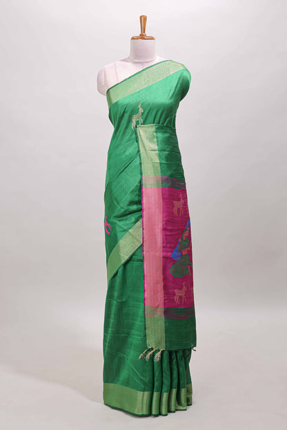 Zari deer motifs