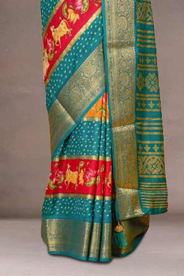 Zari pallu silk