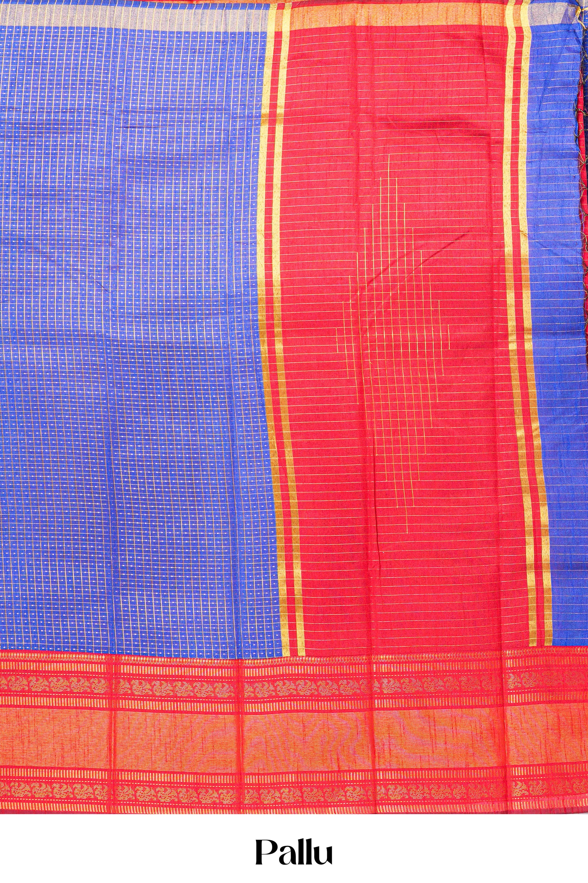 Zari stripe pallu