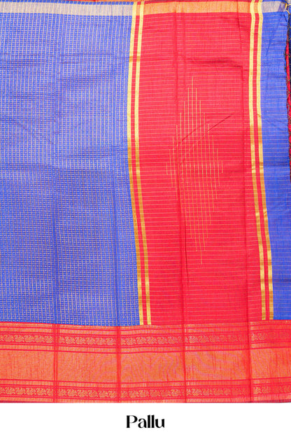Zari stripe pallu