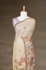 Zari work borderless linen
