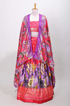 Zari woven ethnic orange ensemble