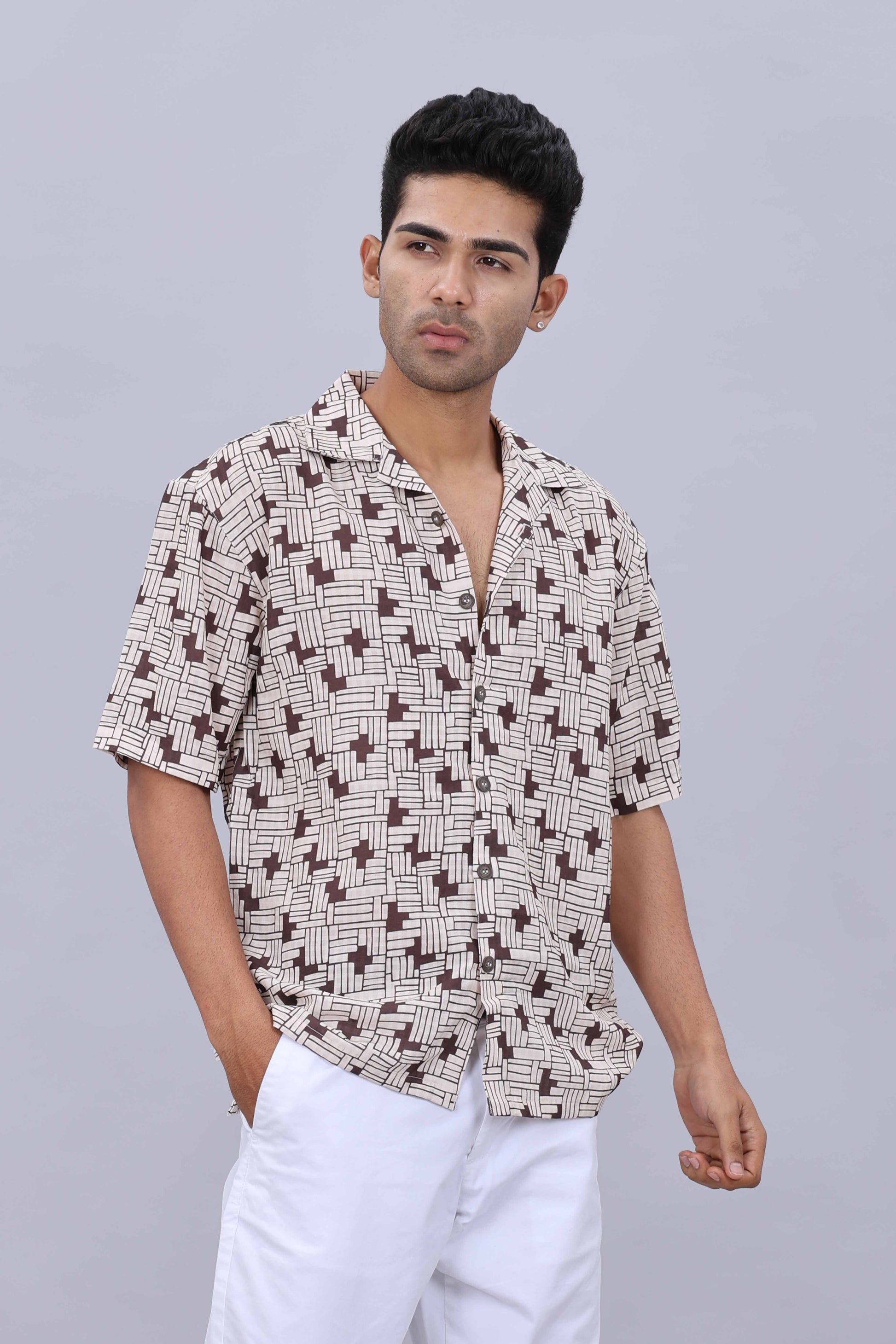  baggy fit casual shirt