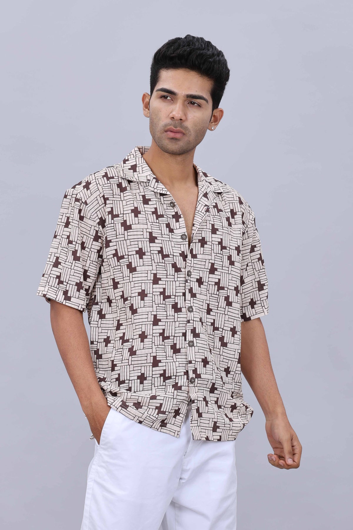  baggy fit casual shirt