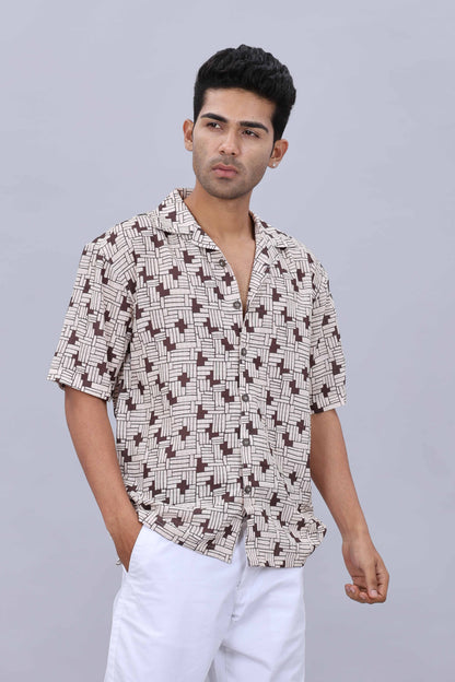  baggy fit casual shirt