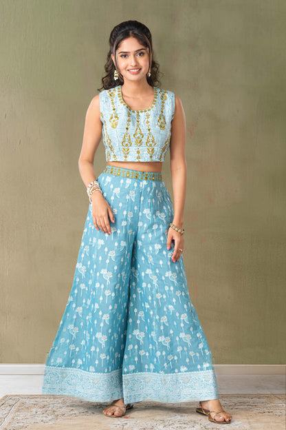blue salwar suit