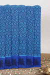 blue sungudi cotton saree