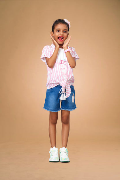 blush pink western dress