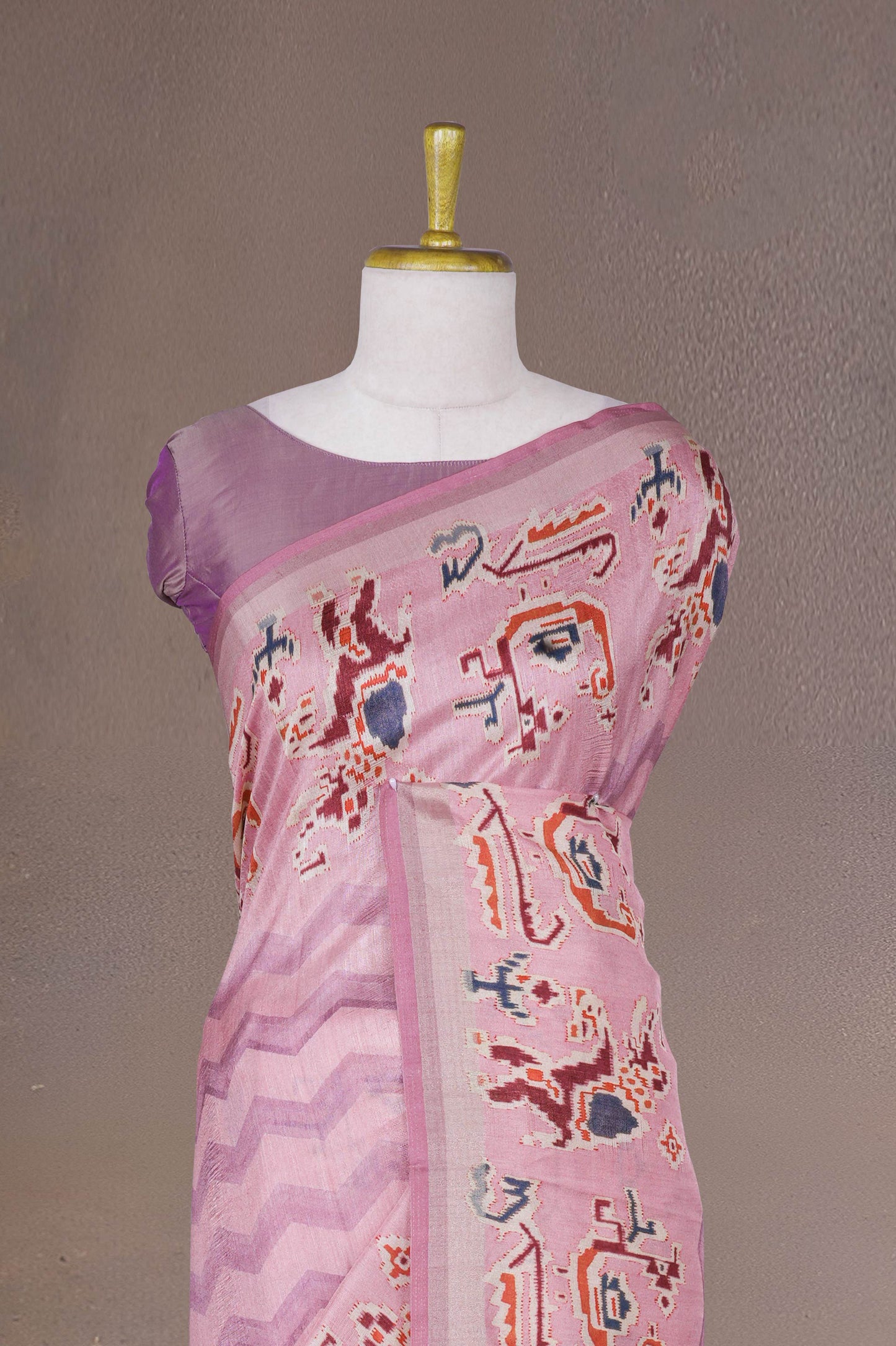 digital printed Matka saree