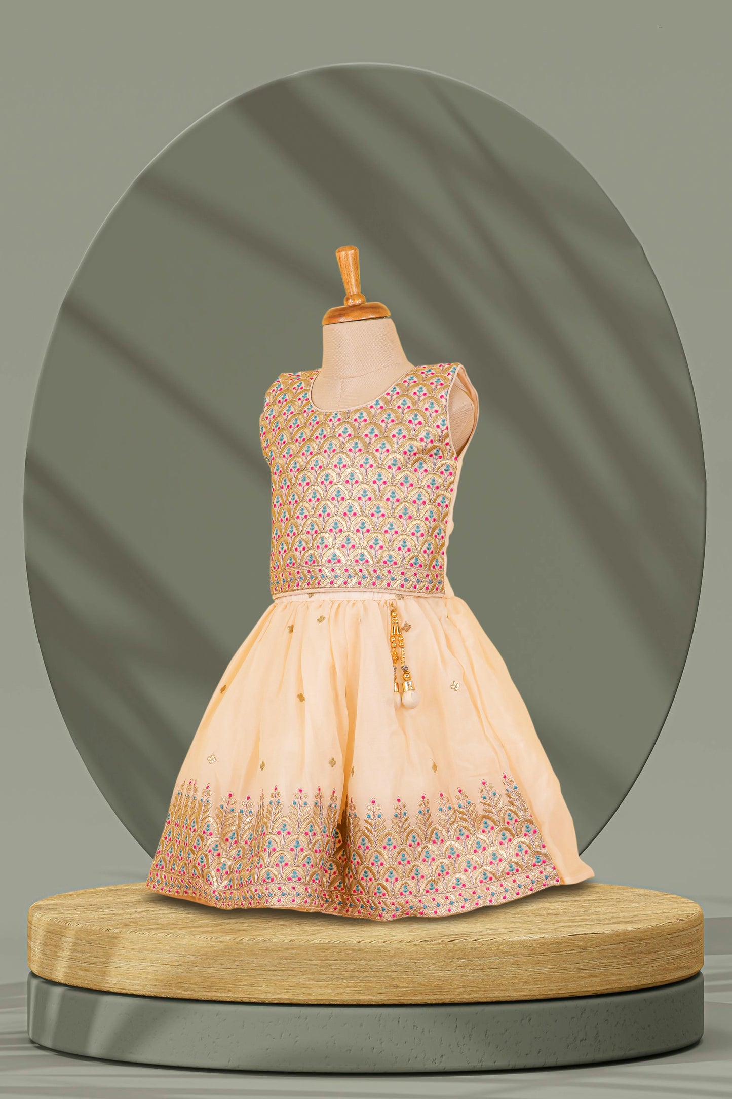 embroidered skirt border