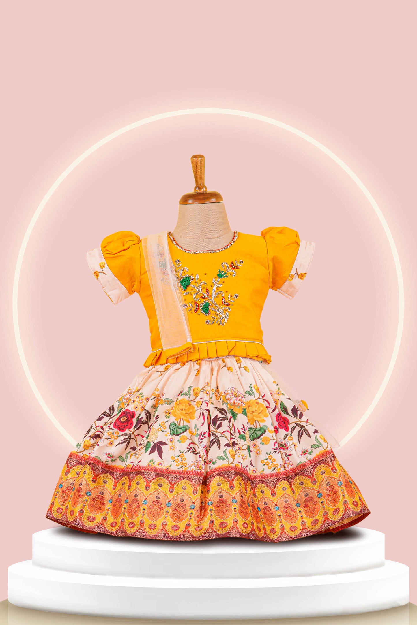 floral print lehenga skirt