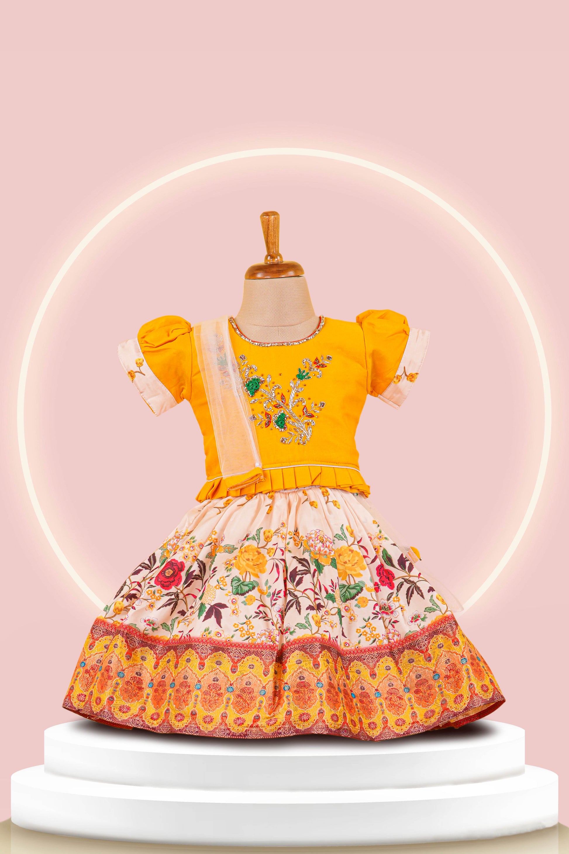 floral print lehenga skirt