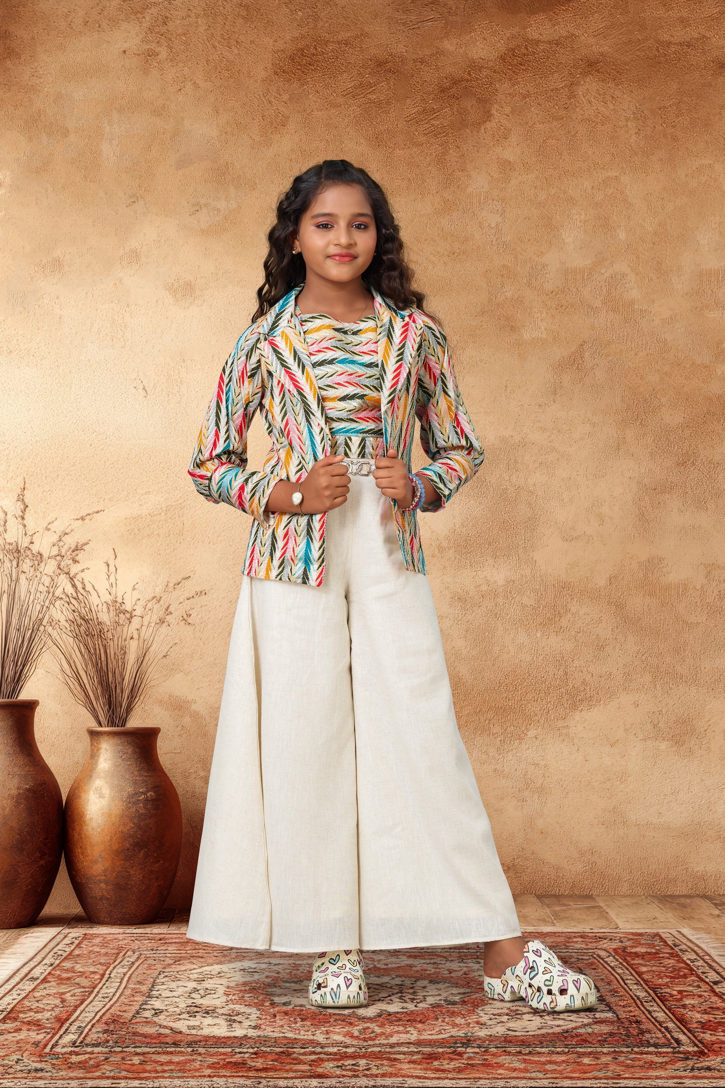 girls western palazzo outfit