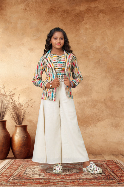 girls western palazzo outfit