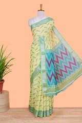  green linen cotton