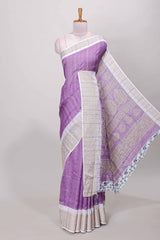 lavender marsh mellow saree