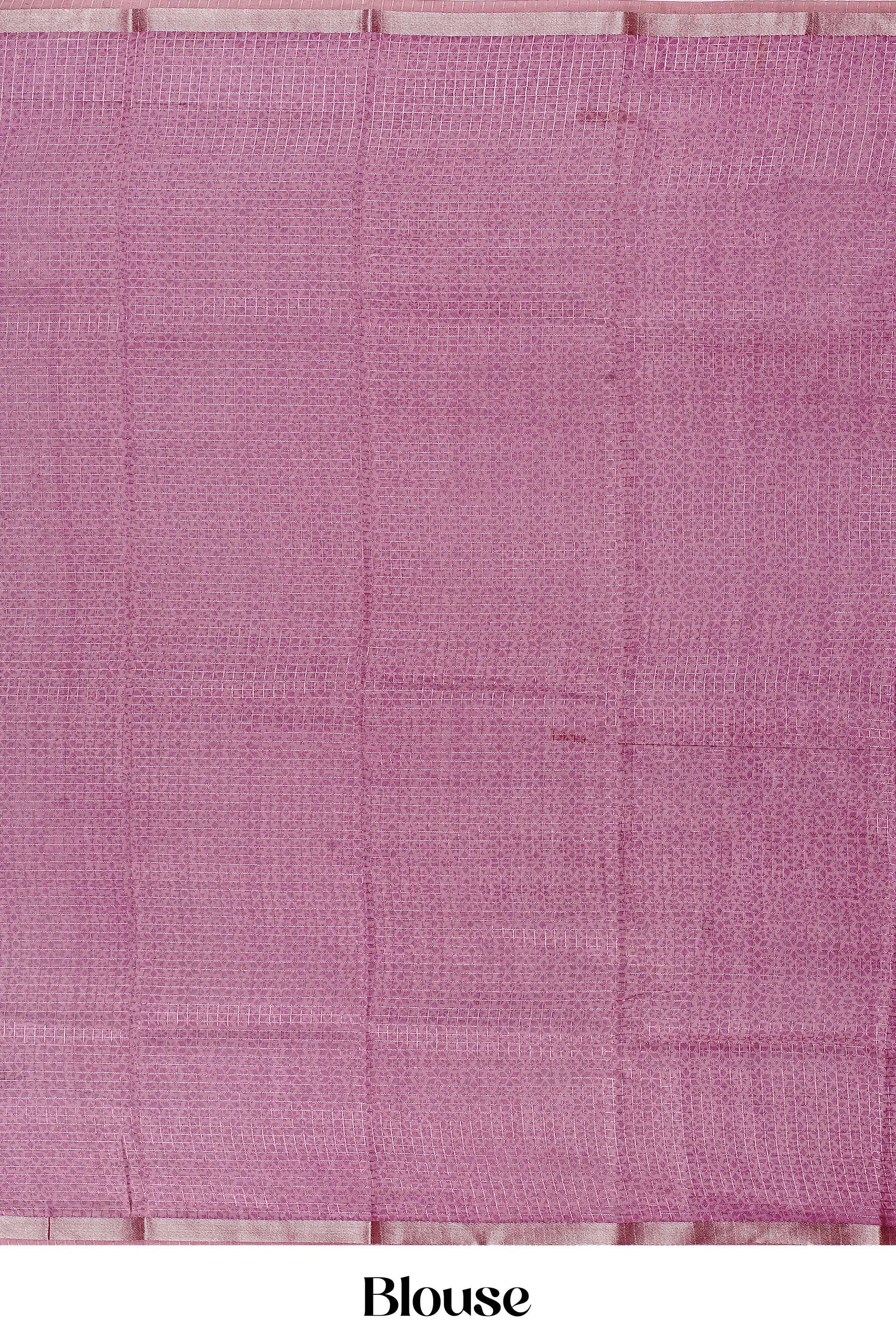 matching pink blouse for Tussar Sarees