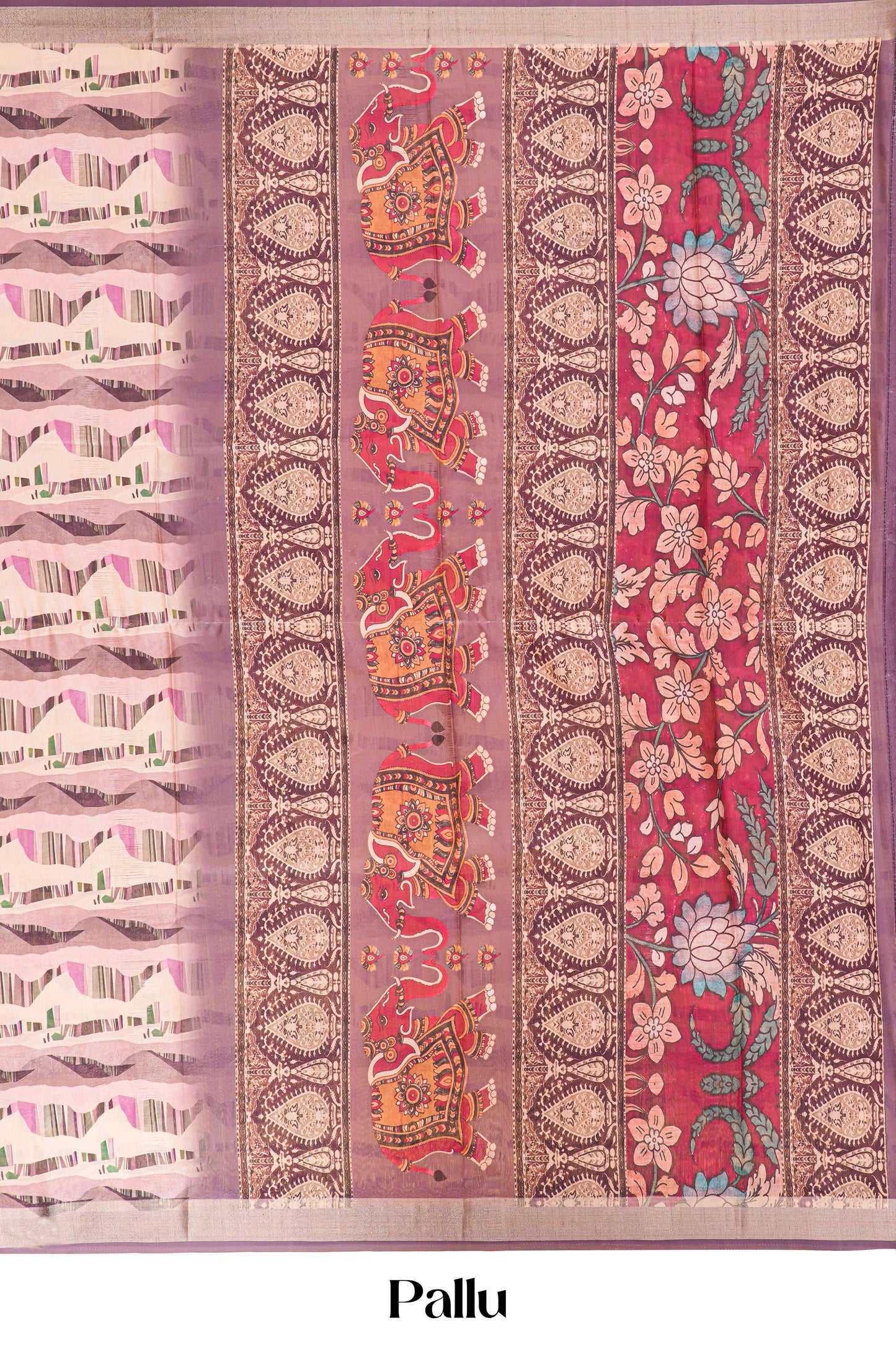mutka tussar saree pallu