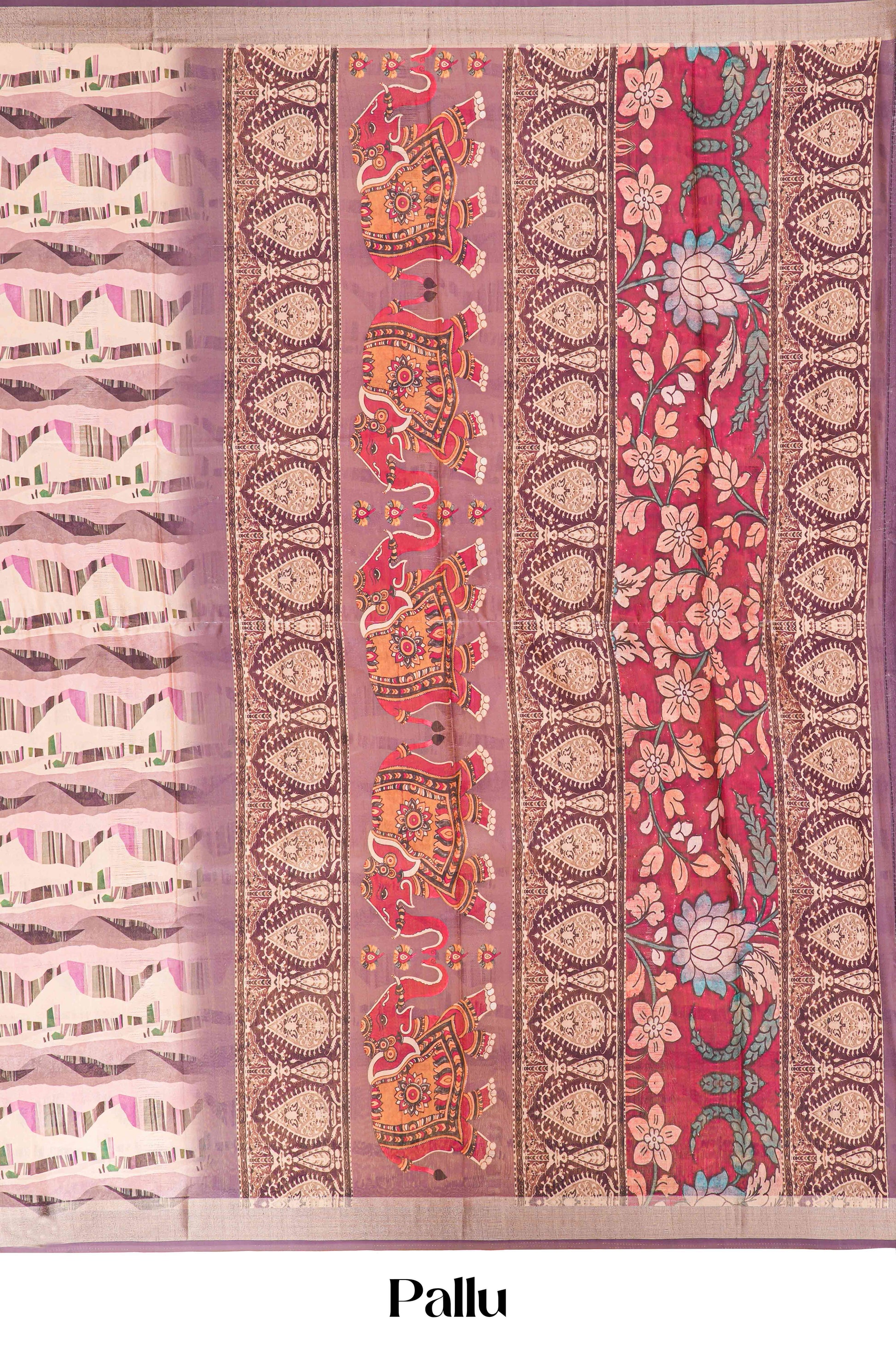 mutka tussar saree pallu