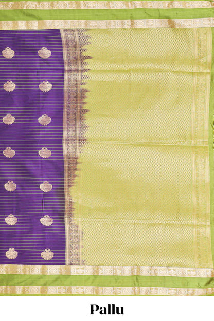  peacock motif Semi soft silk saree
