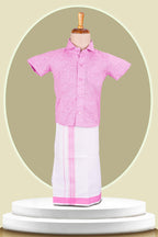 pink boys dhoti set