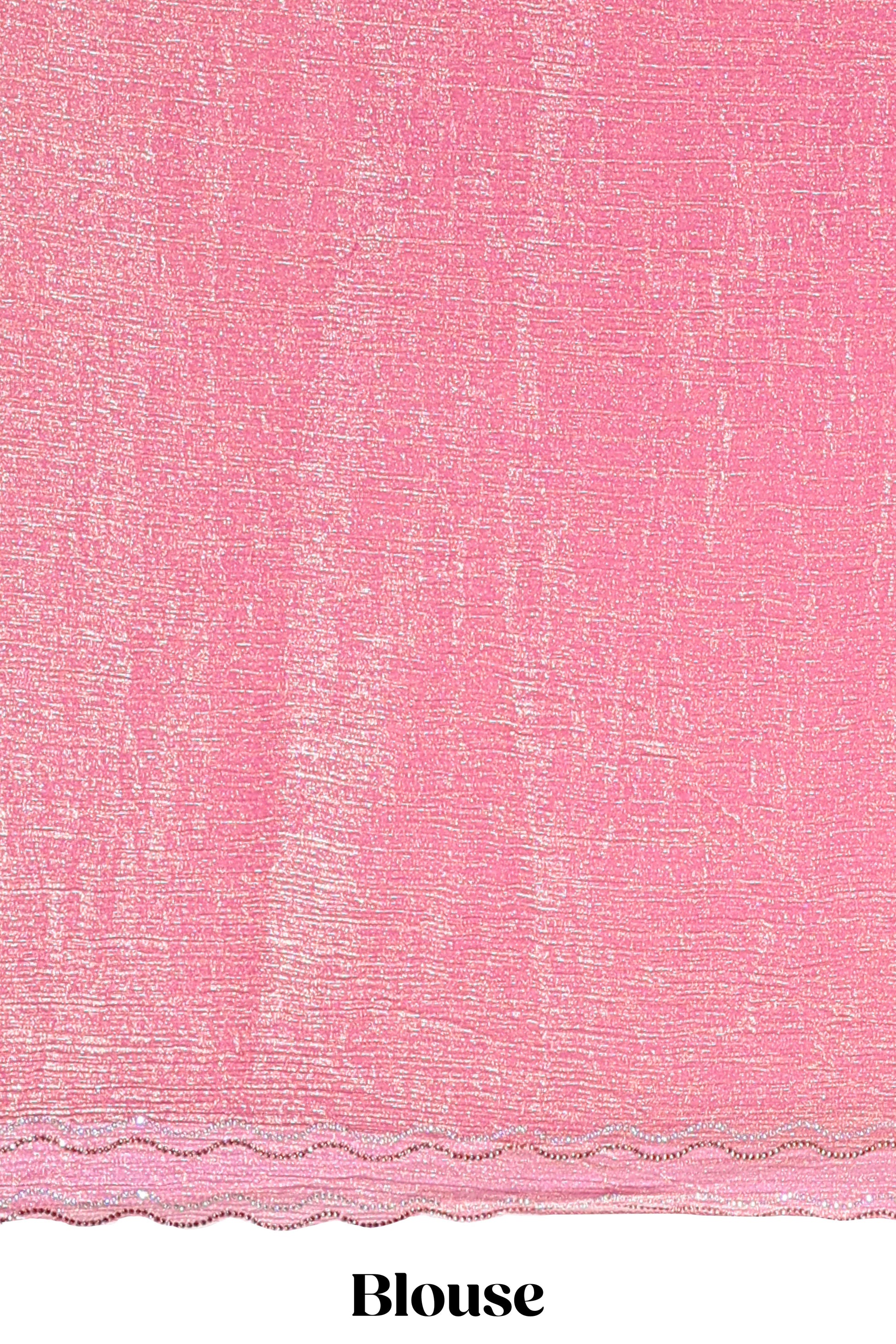 pink color saree