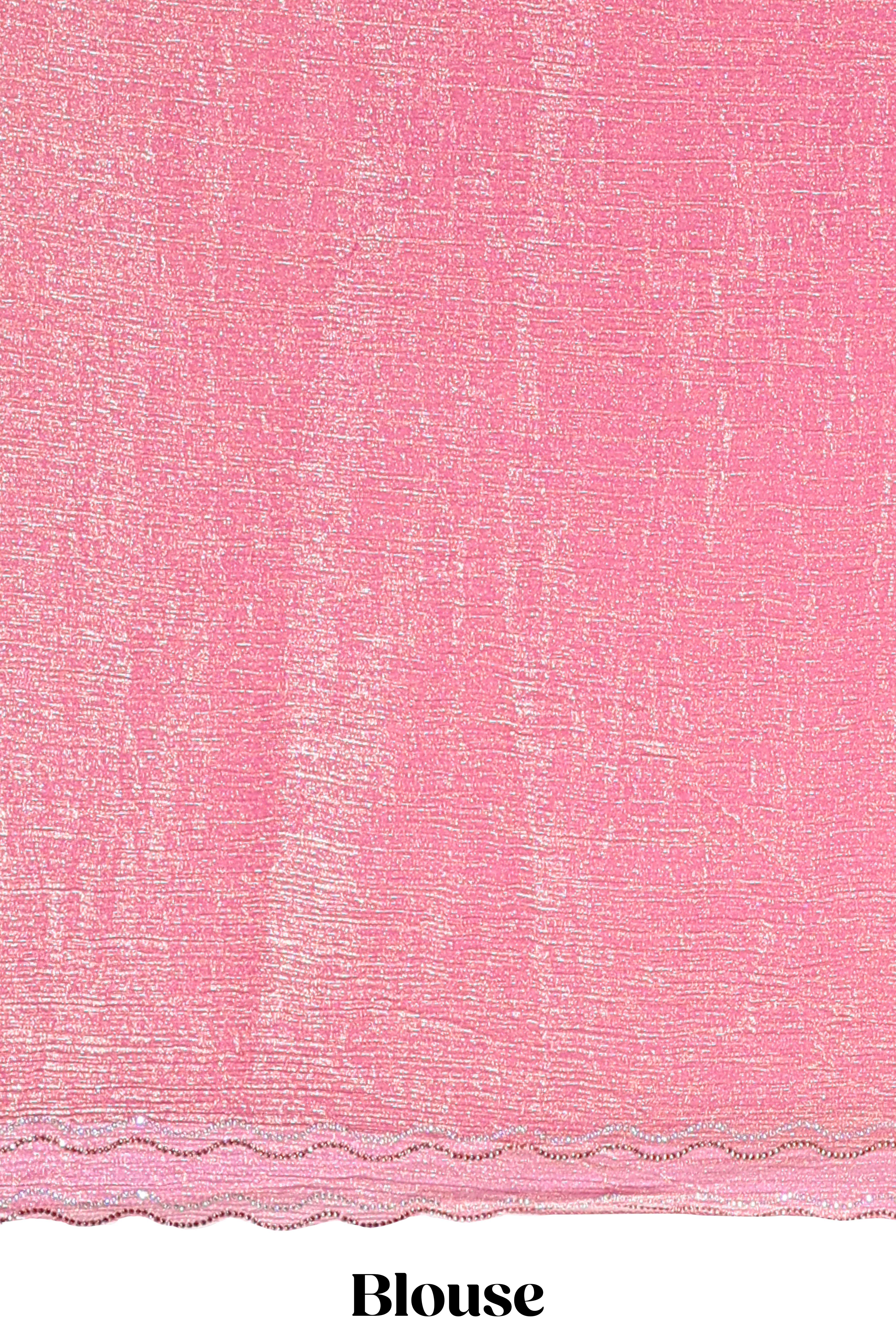 pink color saree