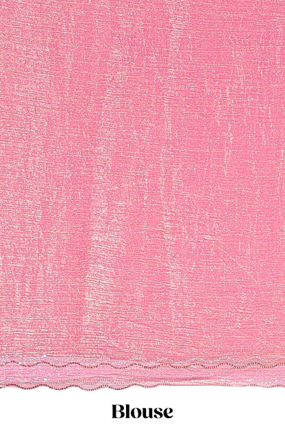pink color saree