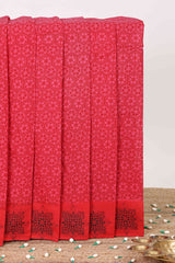 pink sungudi cotton saree