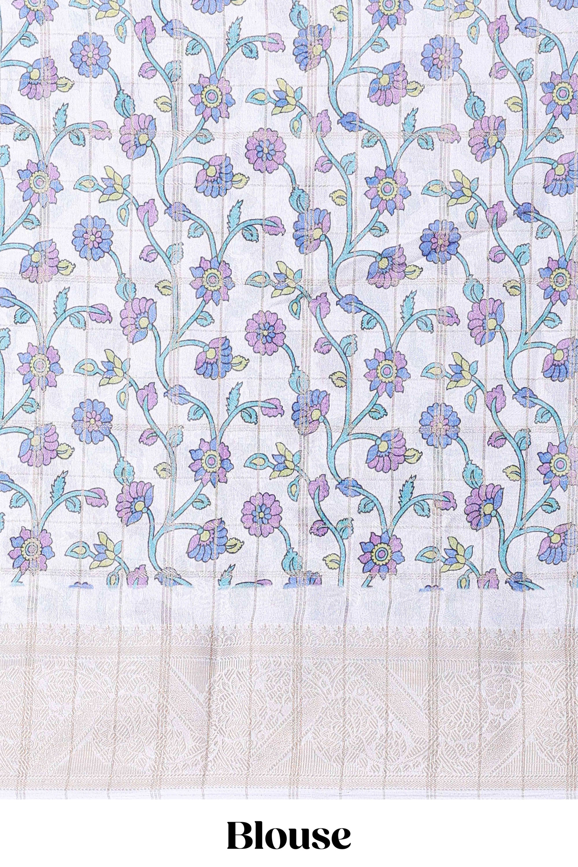 printed blouse design