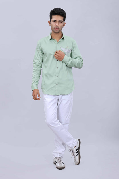 satin fabric shirt