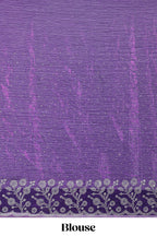 stone Designer violet saree