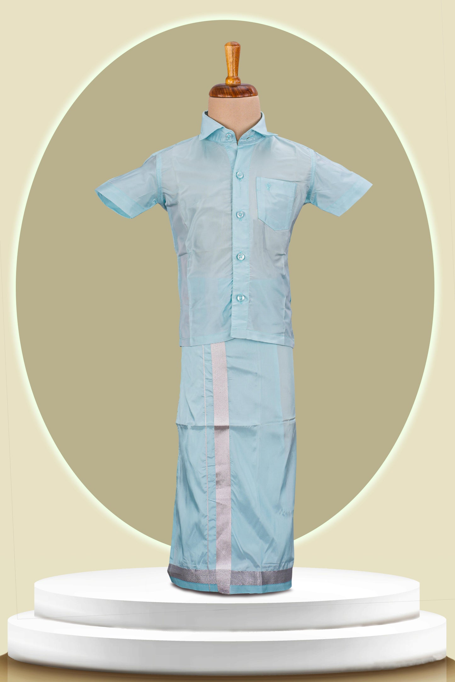 tissue dhoti boys set