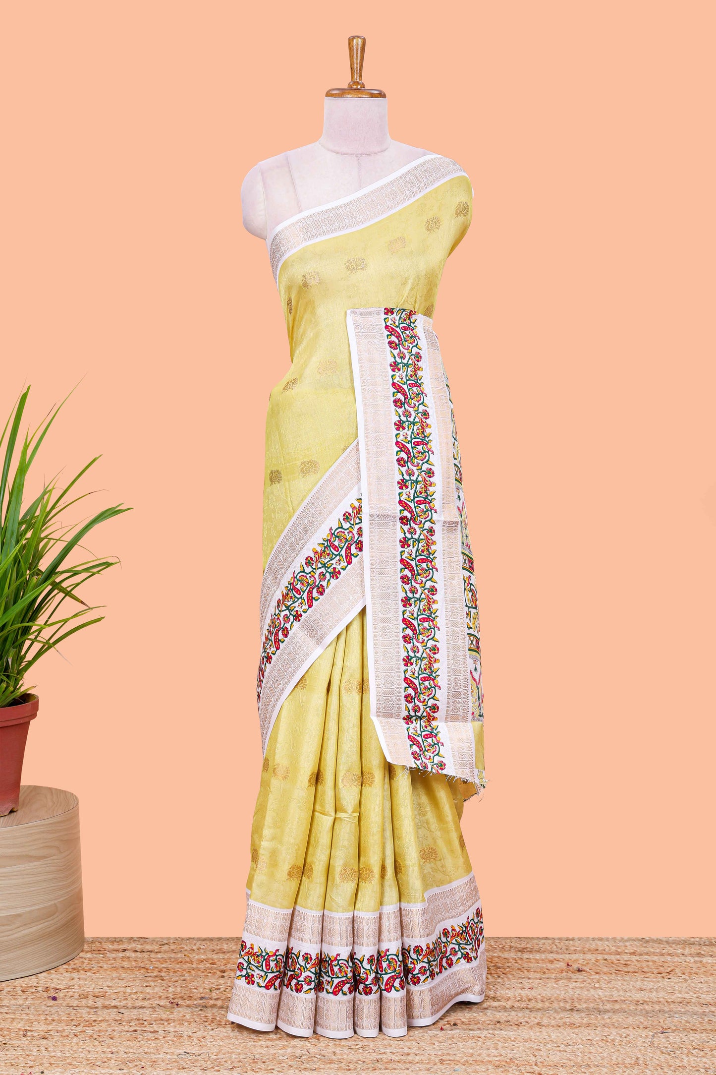 yellow floral print