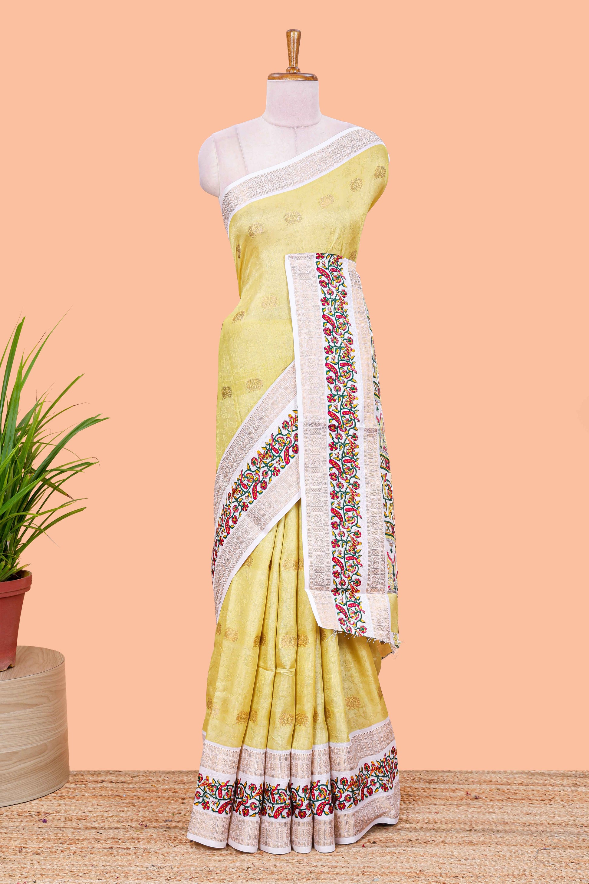  yellow floral print
